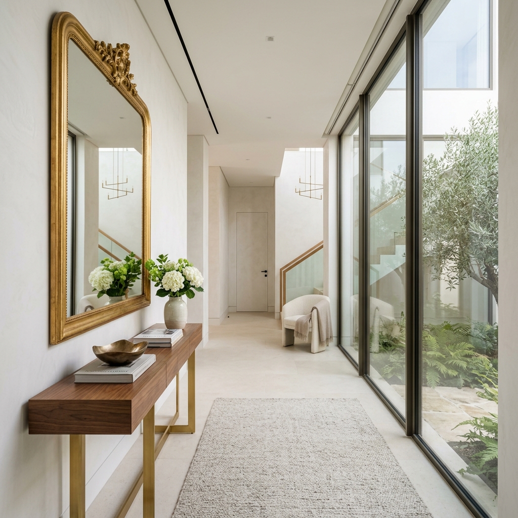 Modern Villa Entry, hero photograph